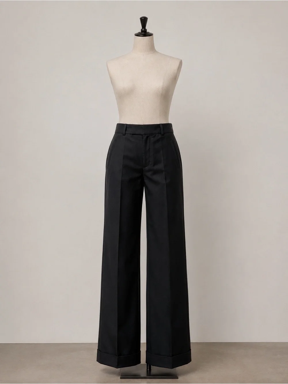 Banana Republic 718 Martin Fit Black Stretch Dress Pants 12L Cuffed - Picture 1 of 10